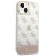 Guess 4G Pattern Script Case for iPhone 14 Plus Pink