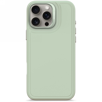 Decoded AntiMicrobial Silicone Stacks Backcover Case with MagSafe iPhone 16 Pro Max - Green