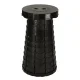 Folding Telescopic Camping Stool Black 200kg