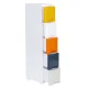Modernhome Kids Shelf Unit with 5 Drawers and Wheels, Multicolor