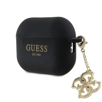 Guess AirPods Pro 2 Case Silicone 4G Strassed Charm, Black