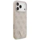 Guess Leather 4G Triangle Strass MagSafe Case for iPhone 17 / 18 Pro Max - Pink