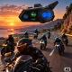 Y8X motorcycle helmet intercom, Mesh for up to 8 users, black
