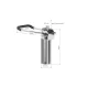Gabbiano D-04 Hydraulic Pump for Styling Chair, Chrome