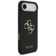 Guess Grained Big 4G & Classic Logo Case for iPhone Air - Black