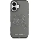 Karl Lagerfeld IML Rhinestones Karl Head Case for iPhone 16, Black