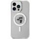 Apple iPhone 14 Pro Max 6.7\" Karl Lagerfeld Karl&Choupette Glitter MagSafe Case Cover (KLHMP14XHGKCNOT), Silver