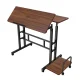 Maclean Mobile Ergonomic Desk, Black, 80x60cm, MC-124 B