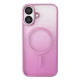 Puro Gradient MagSafe Silicone Case for iPhone 16, Pink