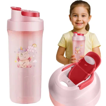 Kids Water Bottle 500ml, Pink