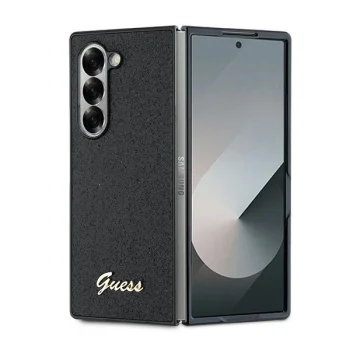 Guess 4G Glitter Script Case for Samsung Galaxy Z Fold 6 Black