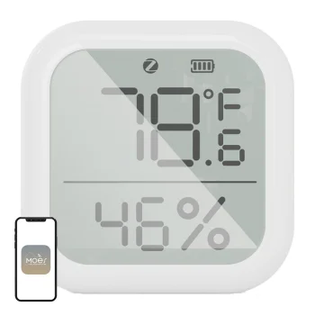MOES ZSS-KB-TH-LF-C-MS ZigBee LCD Temperature and Humidity Sensor