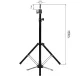 Hairdressing Training Head Tripod Stand Gabbiano 44, Black