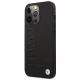 BMW Signature Logo Imprint MagSafe Case for iPhone 14 Pro 6.1\", Black (BMHMP14LSLLBK)