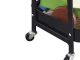 3-Tier Metal Utility Cart on Wheels, Rolling Storage Shelf, Black