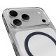 Puro iPhone 17 Pro Max vāciņš Lite Mag, caurspīdīgs ar zilu gredzenu