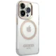Guess Metal Outline MagSafe Case for iPhone 15 Pro Max, Gold