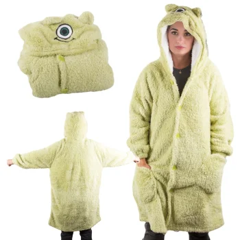 Warm Oversize Blanket Hoodie 24555_Z, Green