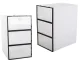 Shoe Organizer Box with Transparent Flap