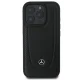 Mercedes iPhone 16 Pro Case Leather Urban, Black