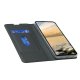 Google Pixel 5a 5G Magnetic PU Leather Phone Stand Card Slot Case Book Cover, Black
