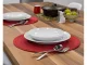Round Woven Placemat, 38 cm, Red