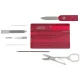 Victorinox SwissCard Classic Multi-Tool Card, Red Transparent