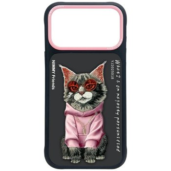 Nimmy Glasses Cool Cat Case for iPhone 17 Pro, Black