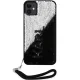 Karl Lagerfeld iPhone 11 / XR Case Sequins Cord, Silver