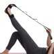 Leg Muscle Stretching Strap FT51, 152cm, Black/Red