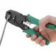 Crimping Tool for RJ45, RJ12, RJ11 Plugs with Cutter and Wire Stripper