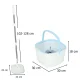 Spin Mop with Bucket and Clean/Dirty Water Separation System
