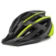 Wozinsky MTB Bike Helmet with Removable Visor and USB Rear Light, L, Black/Yellow