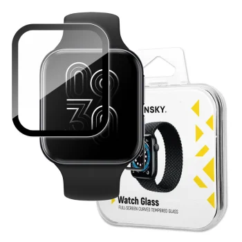 Wozinsky Watch Glass Hybrid Screen Protector for Oppo Watch 46mm, Black