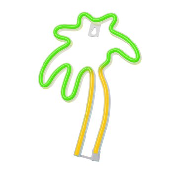 Palm Tree LED Neon Sign Neolia NNE04, Orange and Green