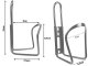 Ūdens Pudeļu Kausu Turētājs Velosipēdam (Alumīnija), Sudraba | Bike Bicycle Water Bottle Cup Bracket Holder