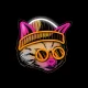 Forever Light ART LED Neon Dreamer Cat, Multicolor