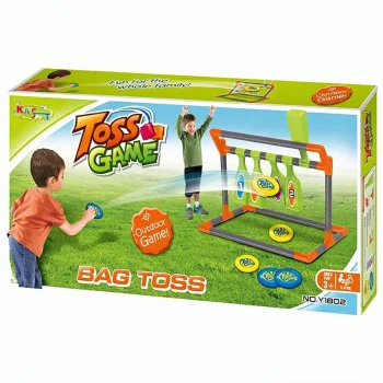 Target Toss Arcade Game with Sandbags and Moving Targets