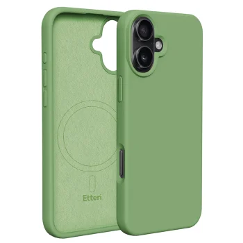 Etteri Silicone Mag Case for Apple iPhone 16 Plus 6.7", Light Green