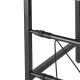Adjustable Kitchen Shelf Over Microwave, Metal, Black
