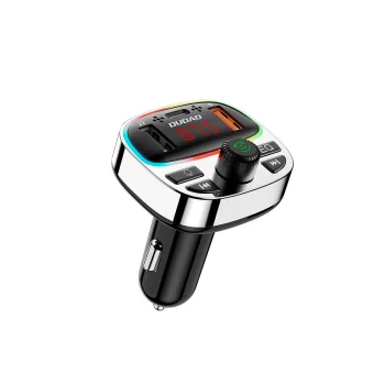 Dudao R2PRO+ FM Transmitter with Bluetooth 5.3 and PD 25W Charging, Black/Silver