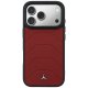 Mercedes Leather Mesh with Bow Line MagSafe Case for iPhone 17 Pro Max, Red