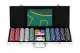 ModernHome Poker & Blackjack Set – 500 Chips, Dice, Felt Mat, Lockable Case