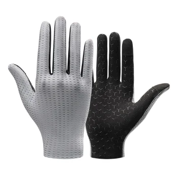 Rockbros Breathable Full Finger Cycling Gloves, Size M, Grey