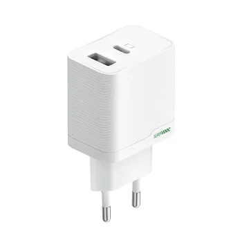 Oppo OSAB4CB4AE 45W GaN USB-A and USB-C Wall Charger - White