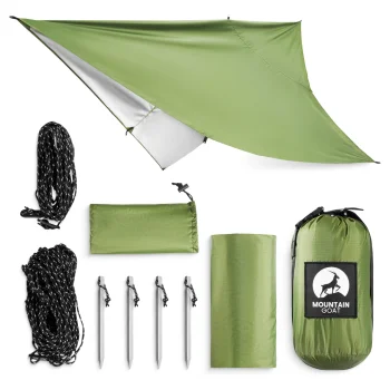 MOUNTAIN GOAT Camping Tarp 300 x 300 cm, Green