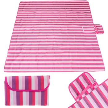 Waterproof Beach and Picnic Mat 200x200cm, Pink