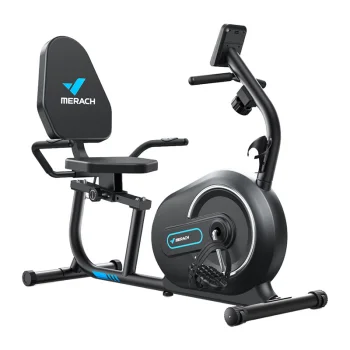 MERACH MR-S08B1-EU Recumbent Exercise Bike, Black