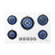 IsEasy MGBG-775 5-Burner Built-in Gas Hob (White)