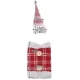 Ruhhy Christmas Decorative Bottle Cover with Hat, Red/Grey